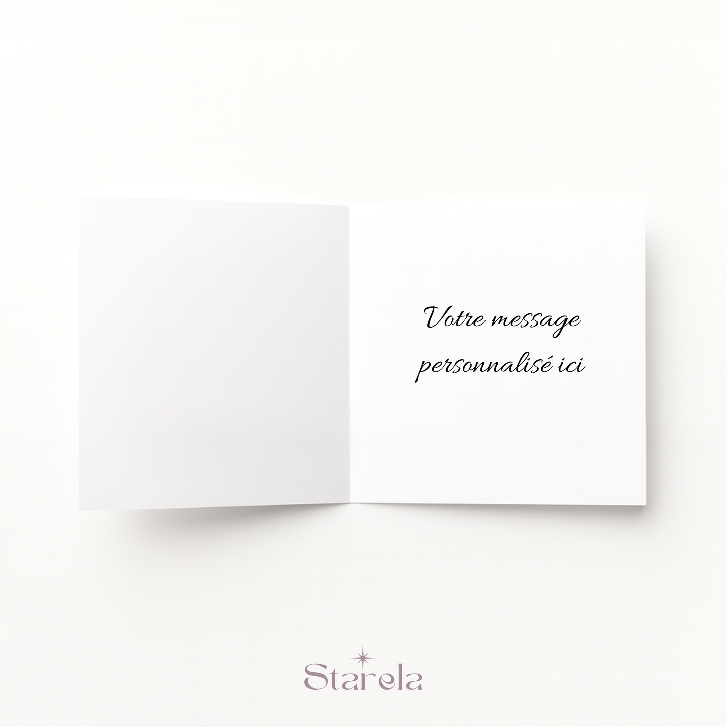 Carte de vœux de Noël personnalisée - Maison pain d'épices