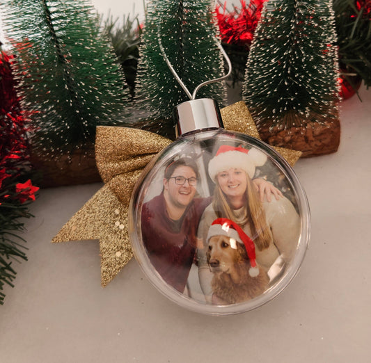 Boule de Noël - Photos recto verso