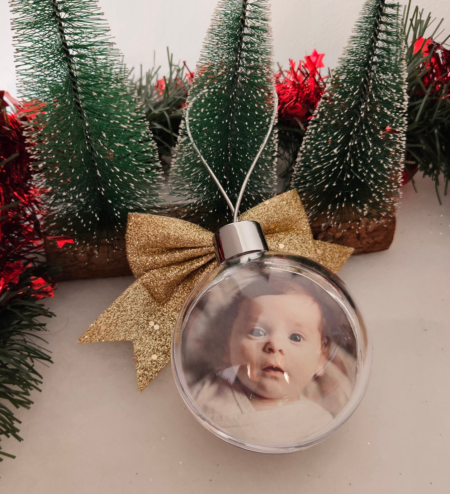 Boule de Noël - Photos recto verso