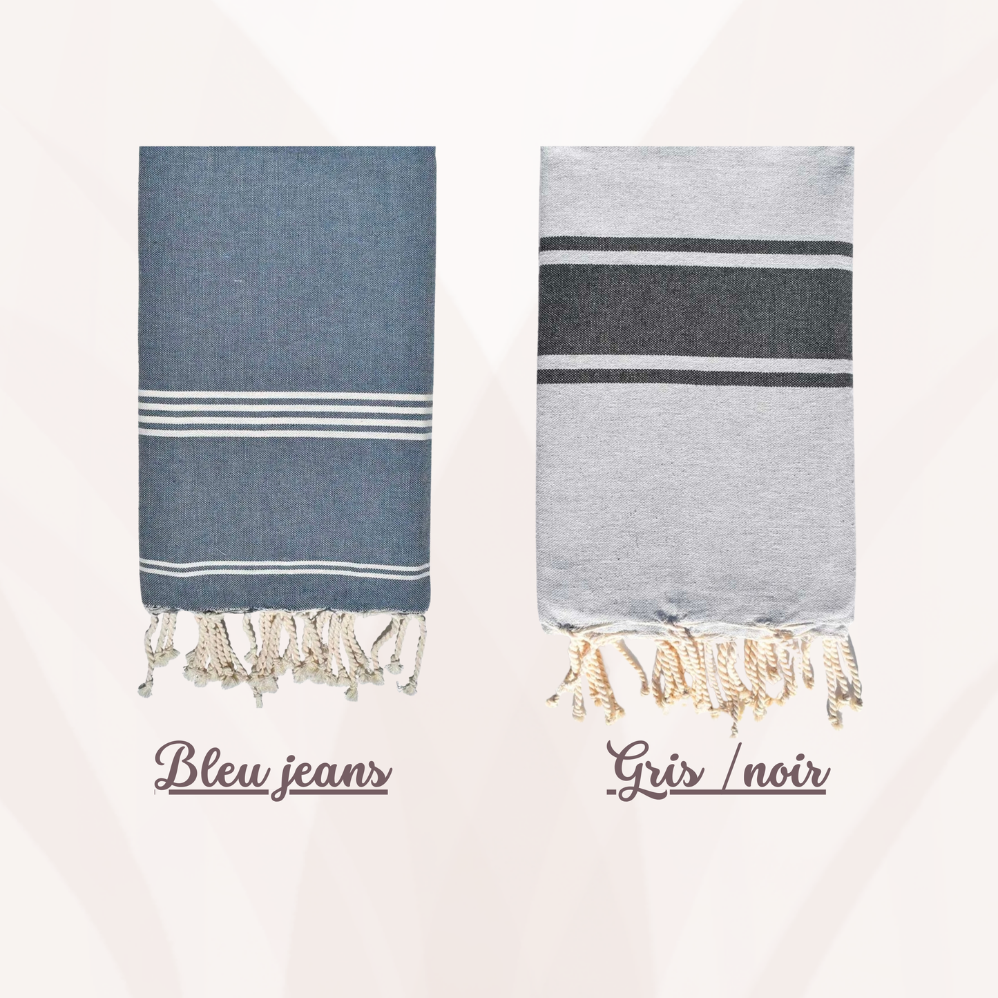 Fouta de plage + Tote Bag personnalisé - Maîtresse Atsem Aesh