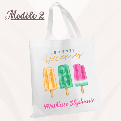 Fouta de plage + Tote Bag personnalisé - Maîtresse Atsem Aesh