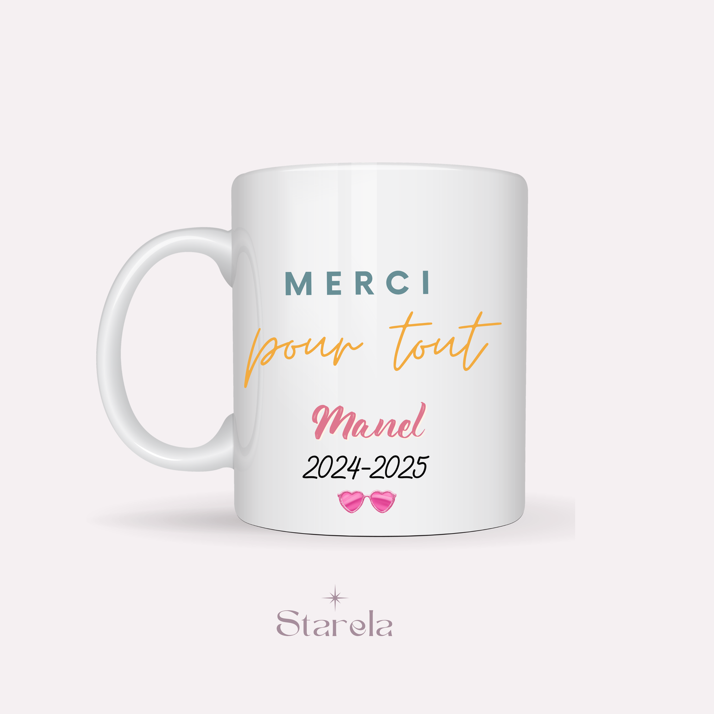 Mug Maîtresse / Atsem/ Aesh / Nounou personnalisable - Bonnes vacances