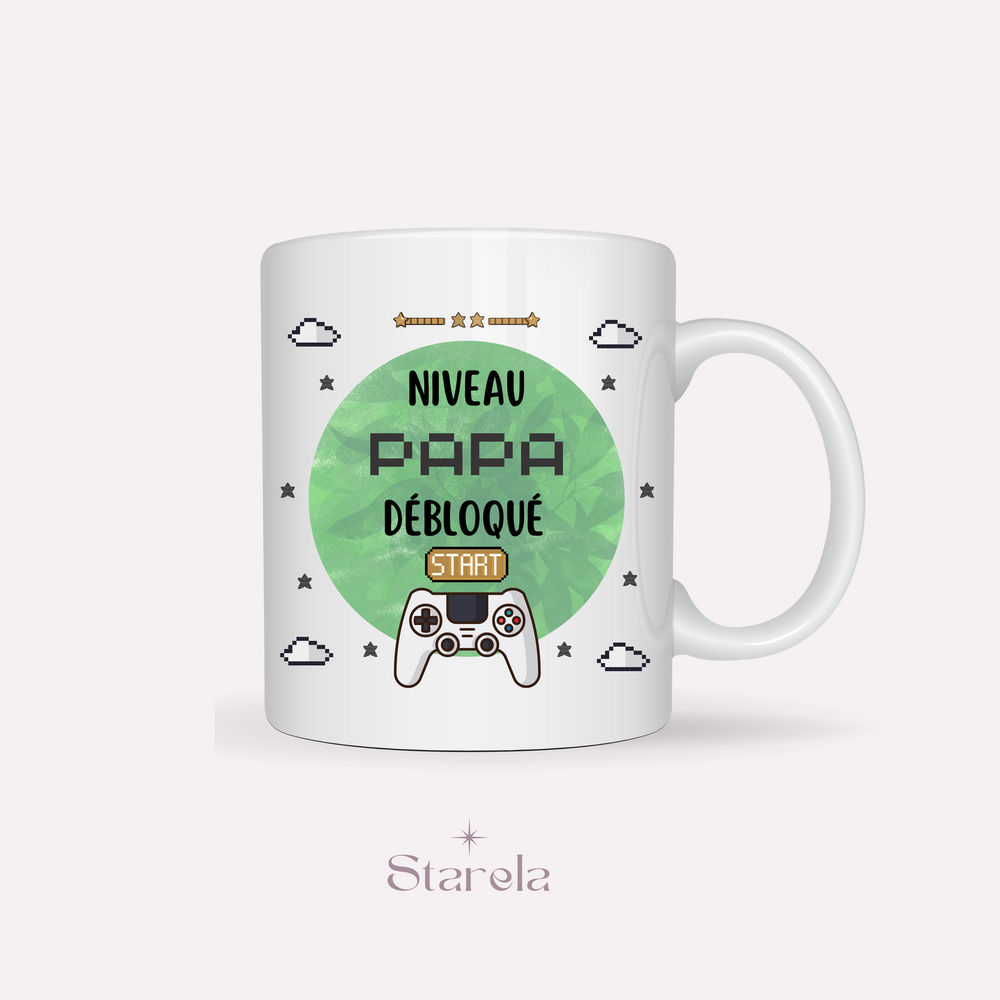 Mug Niveau Papa débloqué - Vert