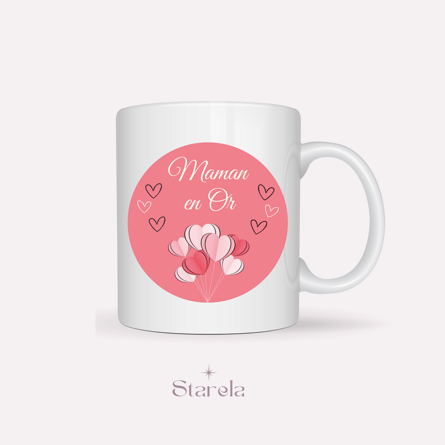 Mug Maman en or