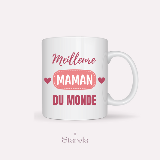 Mug Meilleure Maman du monde - Rose