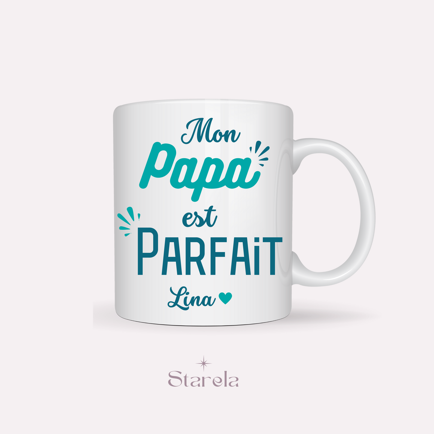 Mug Mon Papa est parfait - A personnaliser