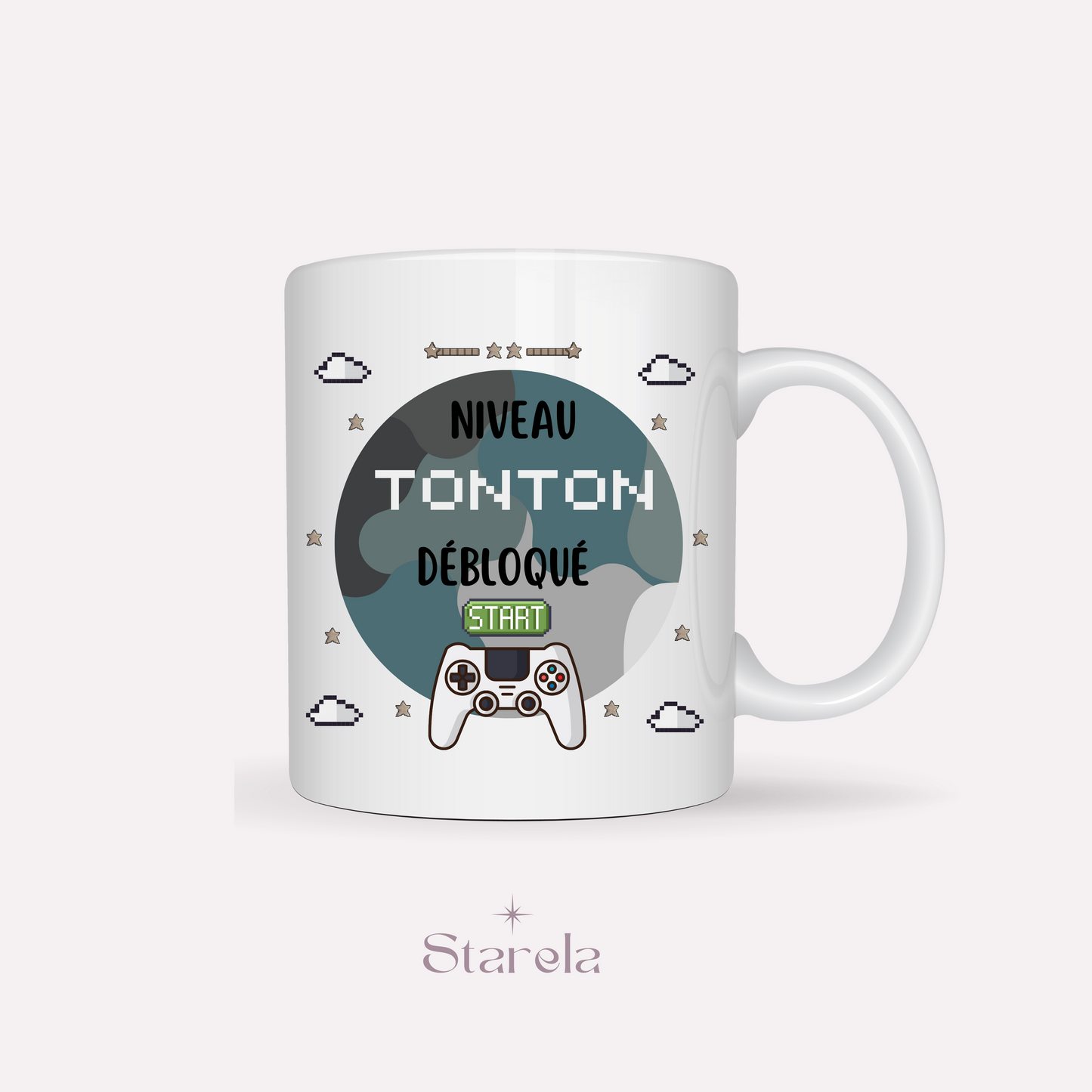 Mug Niveau Tonton débloqué - Gris