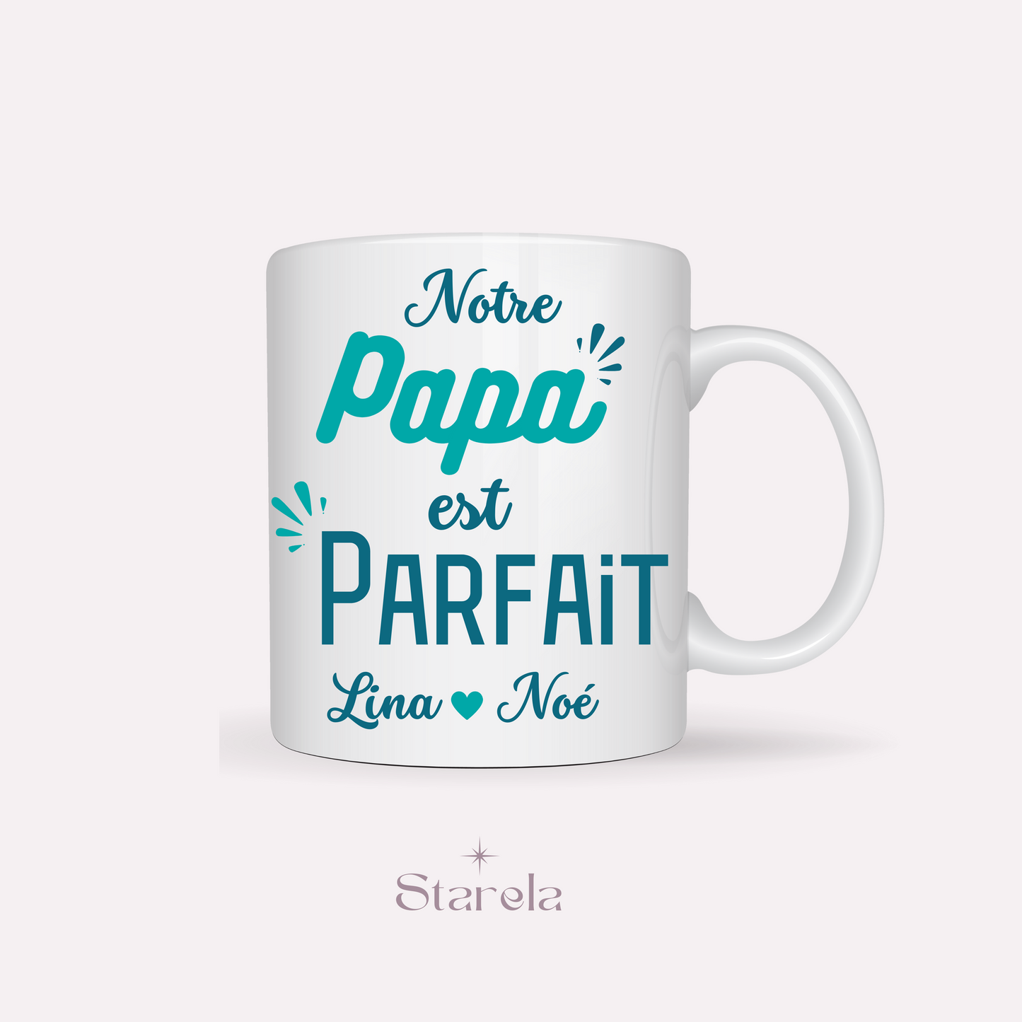 Mug Mon Papa est parfait - A personnaliser