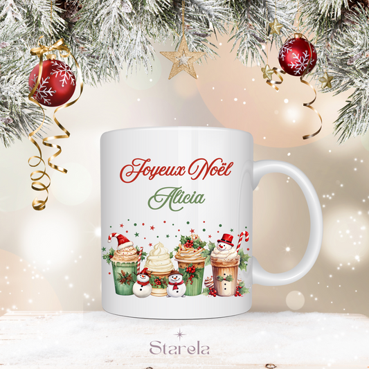 Mug Noël personnalisable - Chocolat chaud