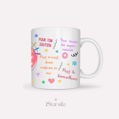 Mug Maîtresse / Atsem/ Aesh / Nounou personnalisable