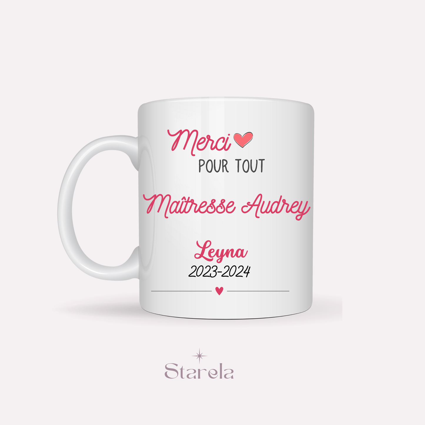 Mug Maîtresse / Atsem/ Aesh / Nounou personnalisable - Maîtresse la plus géniale