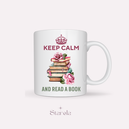 Mug Keep calm and read a book