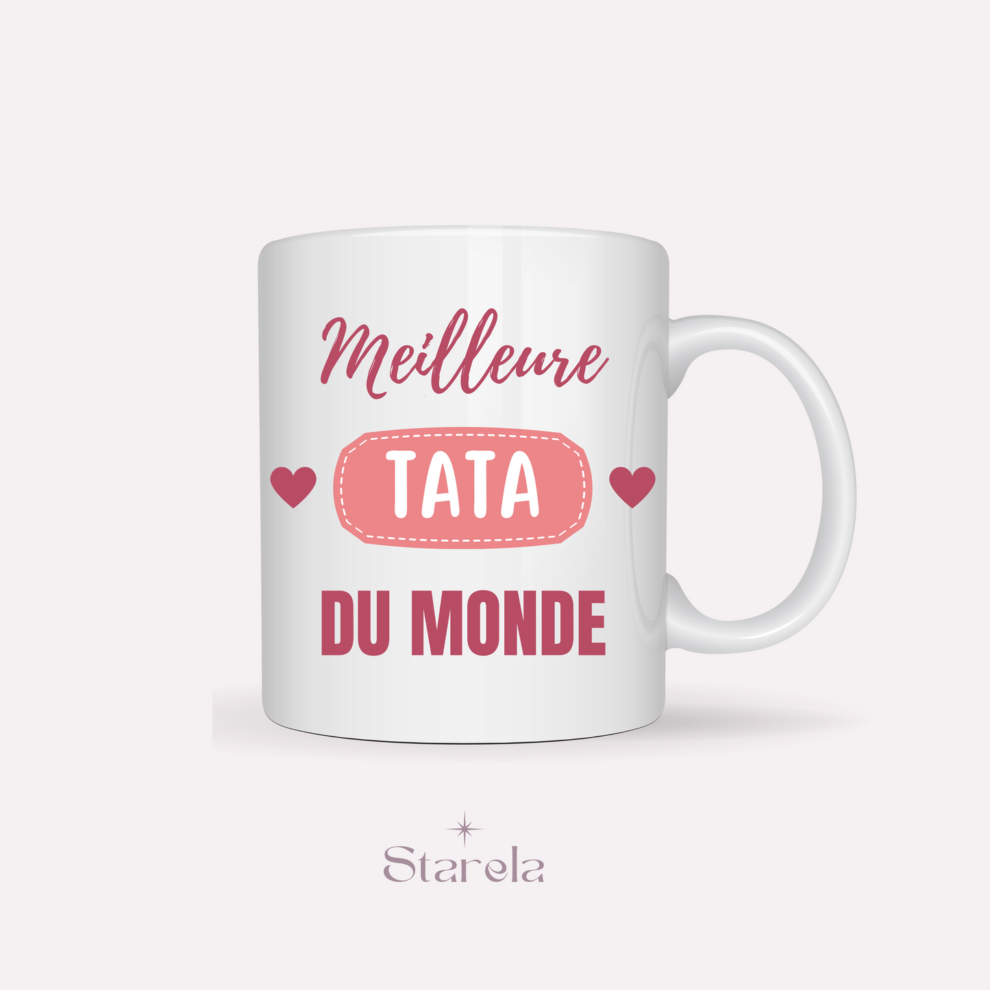 Mug Meilleure Tata du Monde - Rose