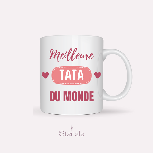 Mug Meilleure Tata du Monde - Rose