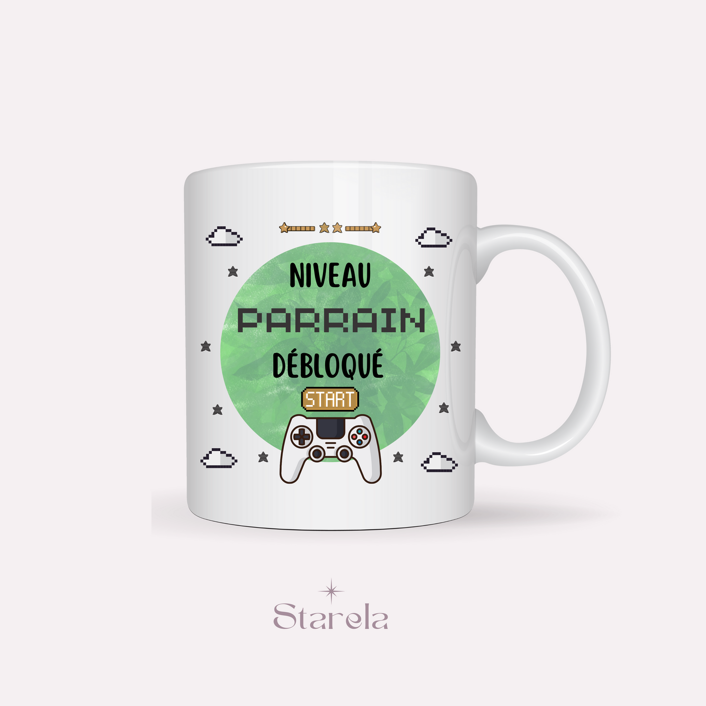 Mug Niveau parrain débloqué - vert