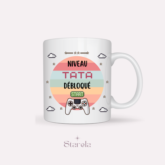 Mug Niveau Tata débloqué Rose