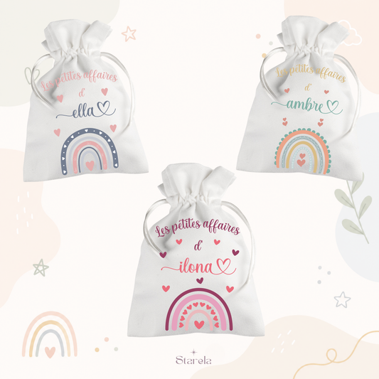 Sac Pochon personnalisé - Arc-en-ciel